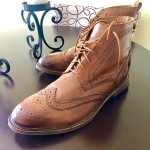 Leather brown brogues